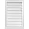 Ekena Millwork Vertical Surface Mount PVC Gable Vent w/ 2"W x 2"H , Brickmould Sill Frame, 20"W x 30"H GVPVE20X3003SN - alternate 1